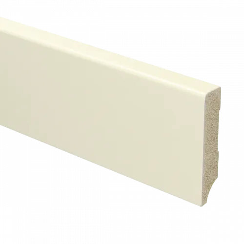 MDF Moderne plint 70x15 voorgelakt RAL9001 - lengte 240cm Direct Beschikbaar