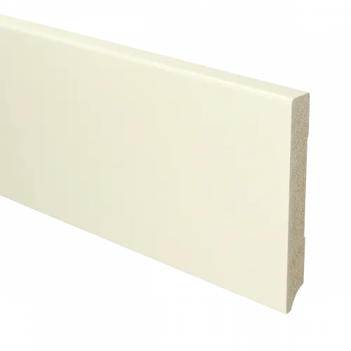 Koop Online MDF Moderne plint 120x15 voorgelakt RAL9001 - lengte 240cm