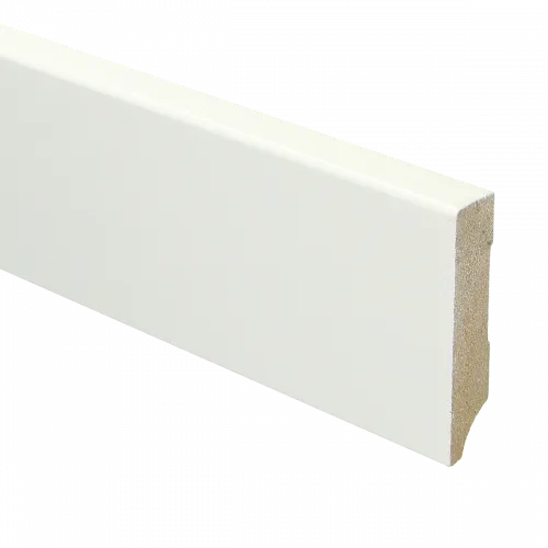 MDF Moderne plint 70x15 voorgelakt RAL9016 - lengte 240cm Uitverkoop
