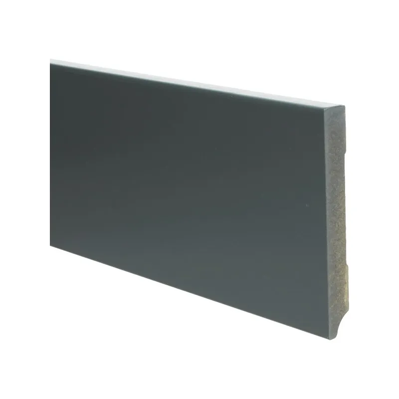 MDF Moderne plint 120x15 voorgelakt RAL7016 - lengte 240cm Tijdelijk Beschikbaar