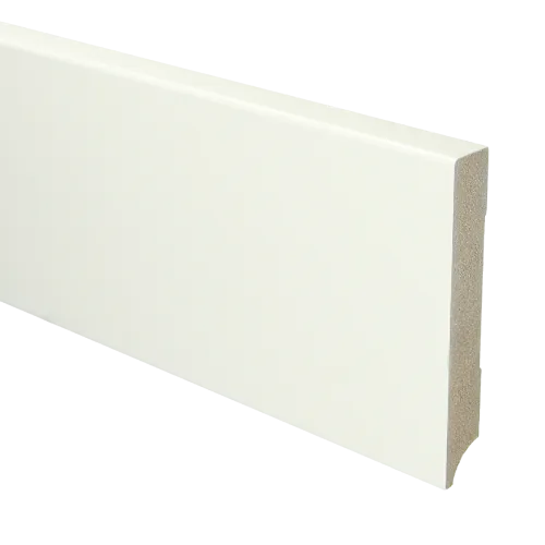 MDF Moderne plint 120x18 voorgelakt RAL9016 - lengte 240cm Rechtstreeks Van De Fabrikant
