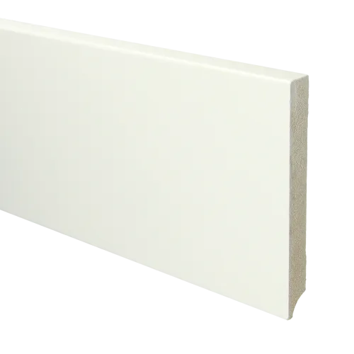 Laatste Versie MDF Moderne plint 150x18 voorgelakt RAL9016 - lengte 240cm