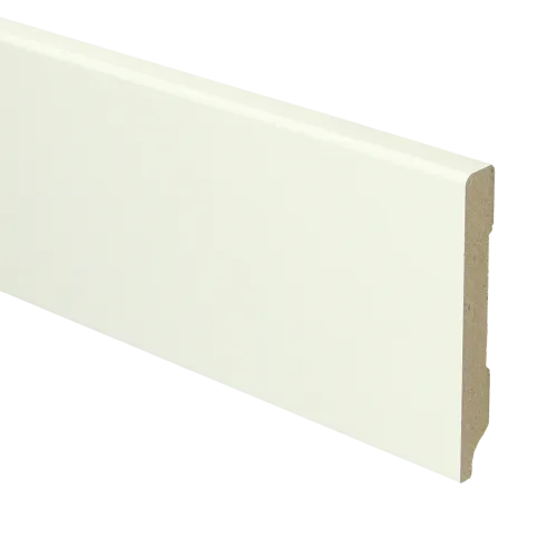 MDF Moderne plint 90x12 voorgelakt RAL9010 - lengte 240cm Korting