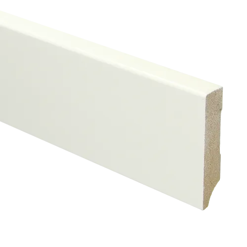 Hoge Kwaliteit MDF Moderne plint 70x15 voorgelakt RAL9010 - lengte 240cm