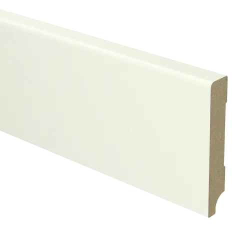 Betrouwbaar MDF Moderne plint 90x15 voorgelakt RAL9010 - lengte 240cm