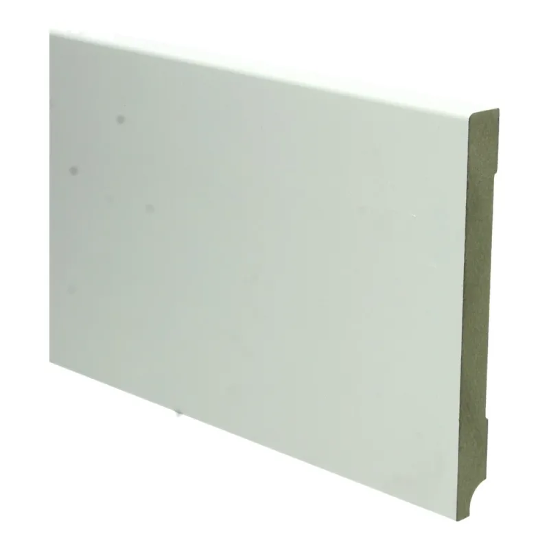 MDF Moderne plint 150x15 voorgelakt RAL9010 - lengte 240cm Weekendaanbieding