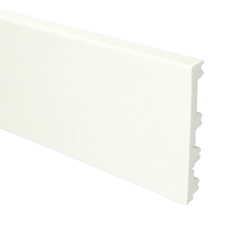 Flexibele Moderne plint 120/90/70x12 wit - lengte 200cm Flitsaanbieding