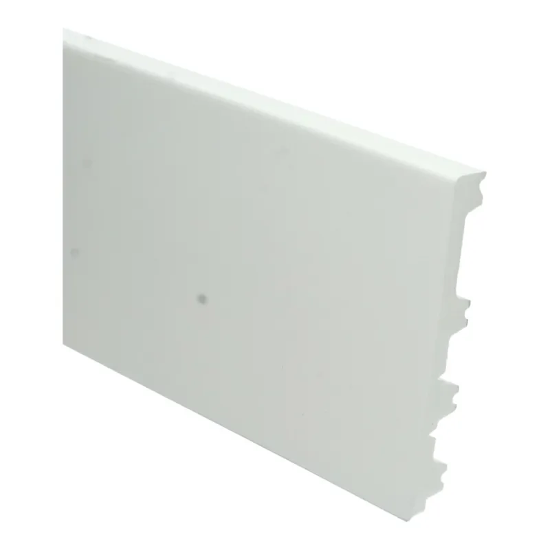 Flexibele Moderne plint 120/90/70x15 wit - lengte 200cm Populair
