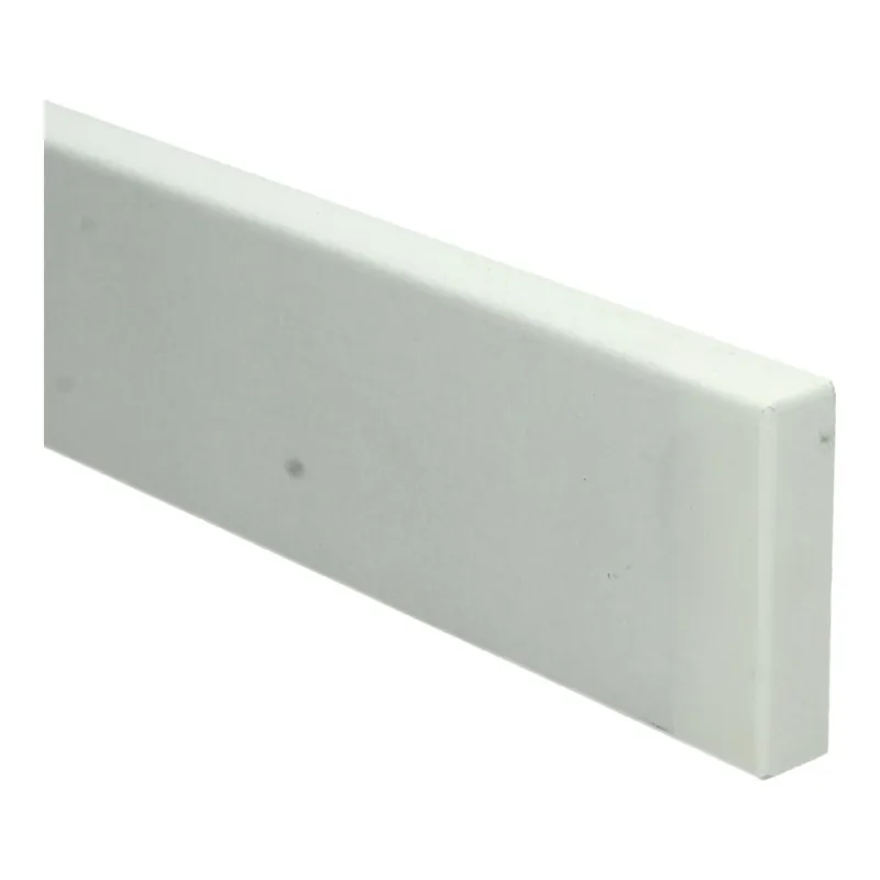 MDF Moderne neut wit gegrond 75x18mm - lengte 50cm Beste Prijs
