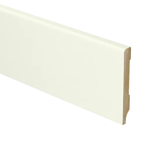 MDF Moderne plint 70x9 voorgelakt RAL9010 - lengte 240cm Gratis Retour