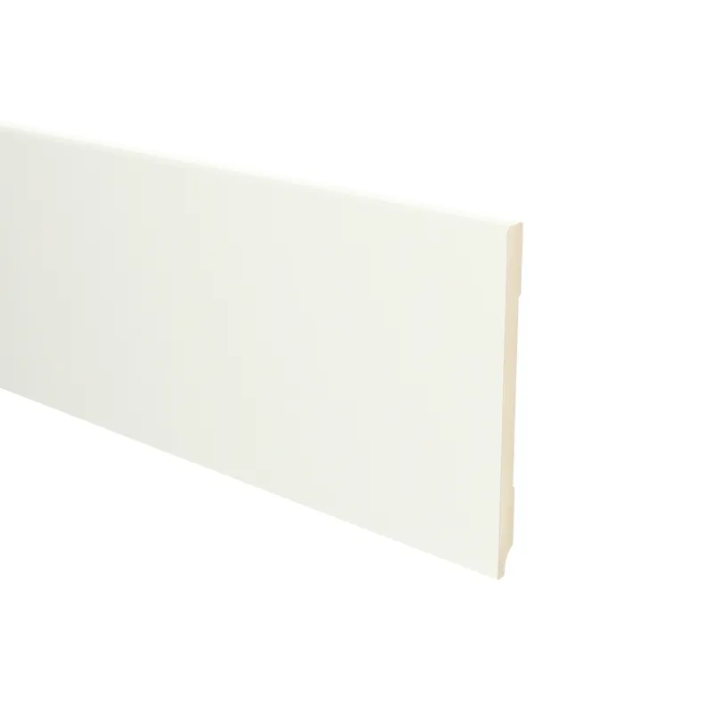Meest Verkocht MDF Moderne plint 150x9 voorgelakt RAL9010 - lengte 240cm
