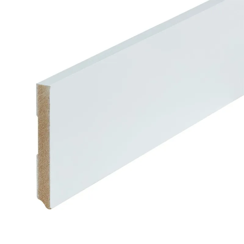 Gelakte plint 120x15 - Amsterdam wit RAL 9010 Snelle Levering