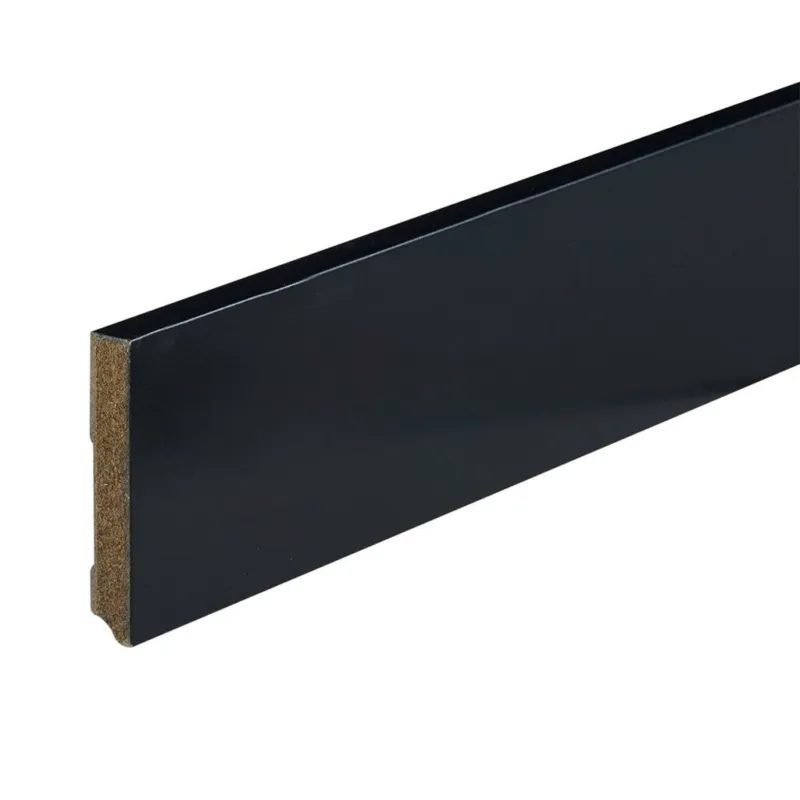 Gelakte plint 90x15 - Amsterdam zwart RAL 9005 Gecertificeerd