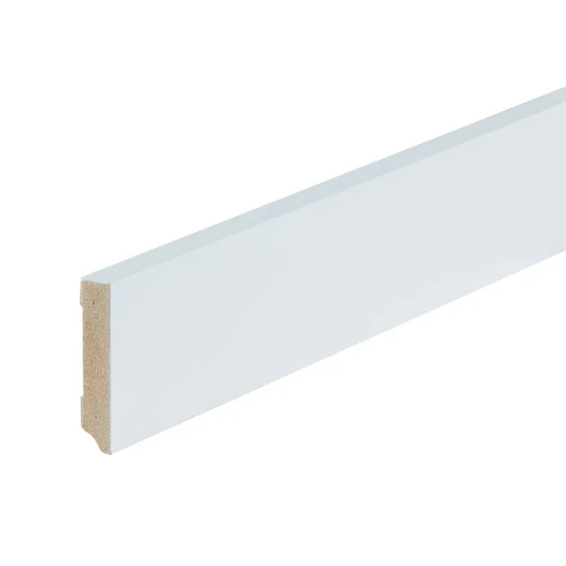 Gelakte plint 70x15 - Amsterdam extra wit RAL 9016 Op = Op