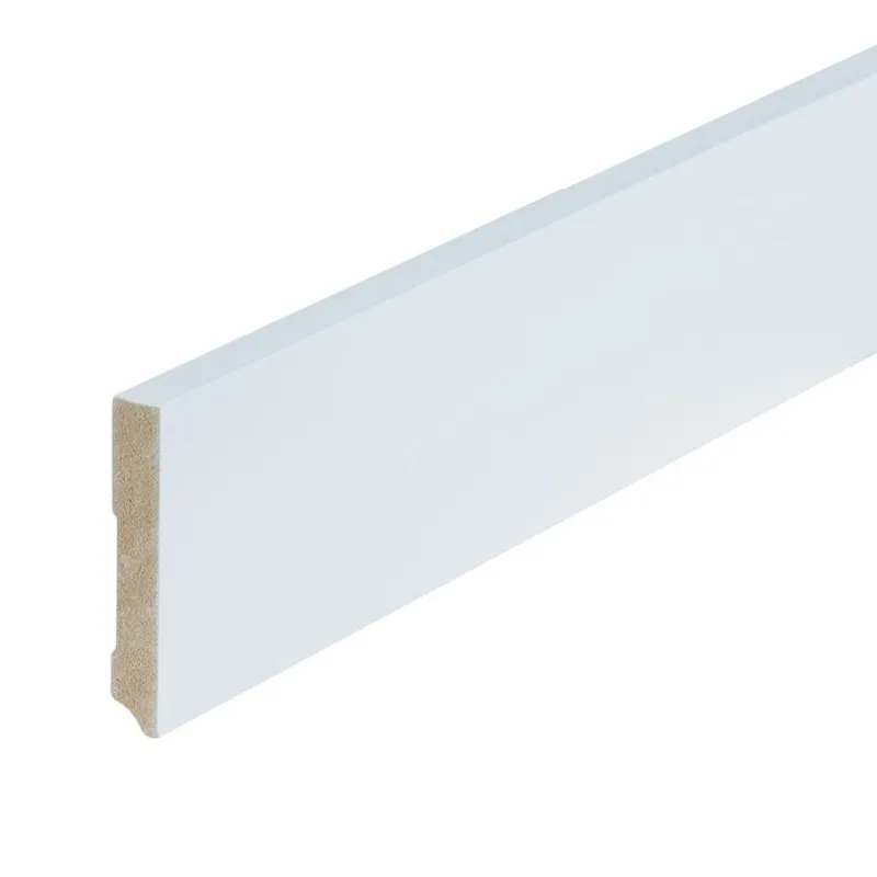 Laatste Versie Gelakte plint 90x15 - Amsterdam extra wit RAL 9016