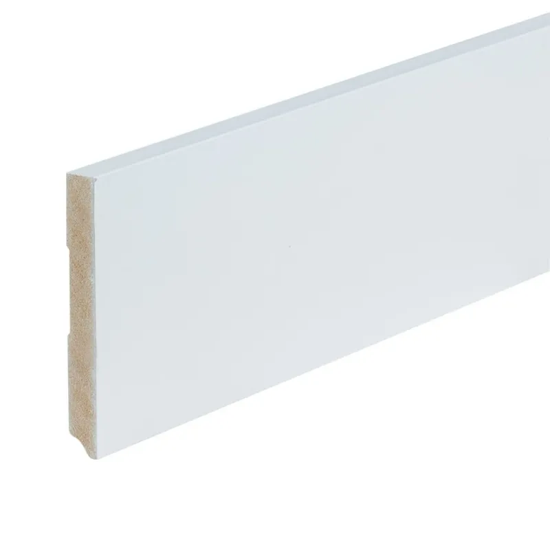 Exclusieve Aanbieding Gelakte plint 120x15 - Amsterdam extra wit RAL 9016
