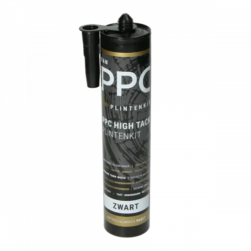 Koopje PPC High Tack Plintenkit zwart RAL9005 - 290 ml