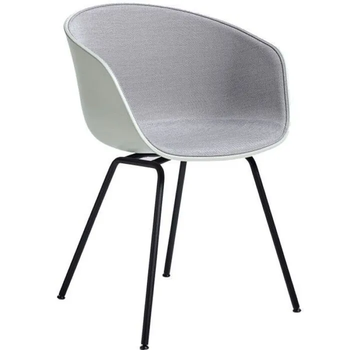 HAY About a Chair AAC26 stof zwart onderstel stoel-Grijs-groen Meest Verkocht