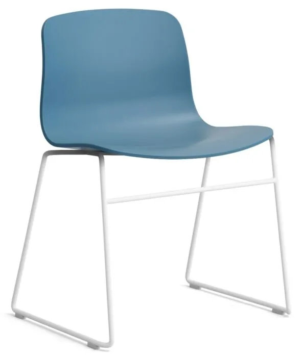 HAY About a Chair AAC08 wit onderstel stoel - Azure Blue Betaalbaar