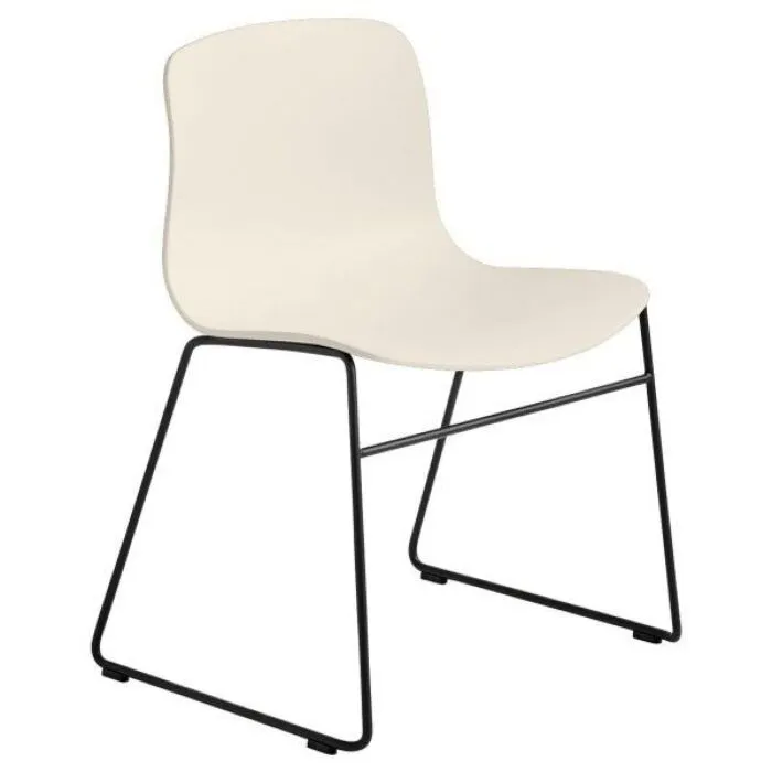 Beste Prijs HAY About a Chair AAC08 zwart onderstel stoel-Melange Cream