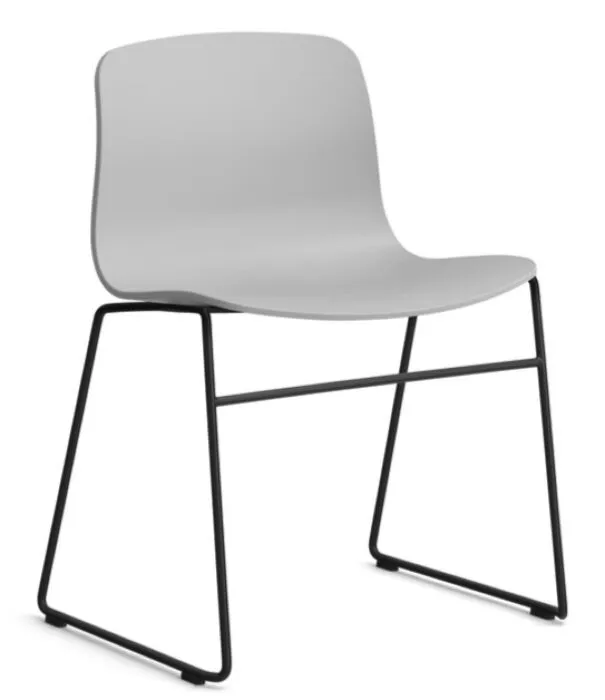 HAY About a Chair AAC08 zwart onderstel stoel- Concrete Grey Gratis Retour