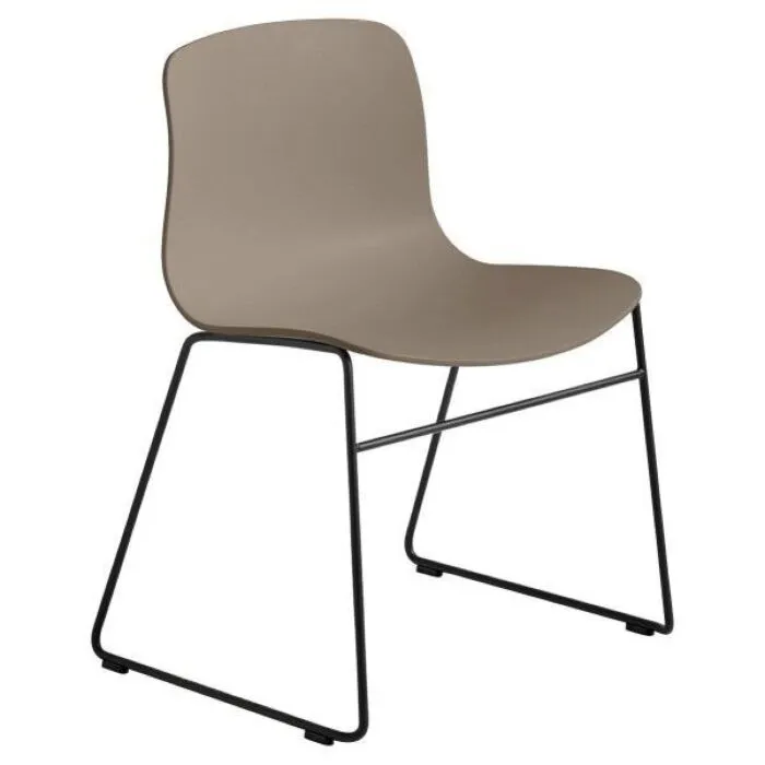 HAY About a Chair AAC08 zwart onderstel stoel-Khaki Actieprijs