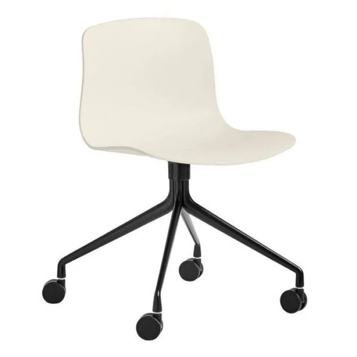 HAY About a Chair AAC14 zwart onderstel stoel-Melange Cream Hete Deal