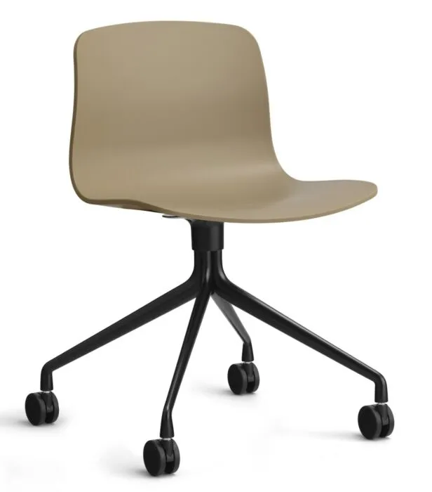 Beperkt Aanbod HAY About a Chair AAC14 zwart onderstel stoel- Clay