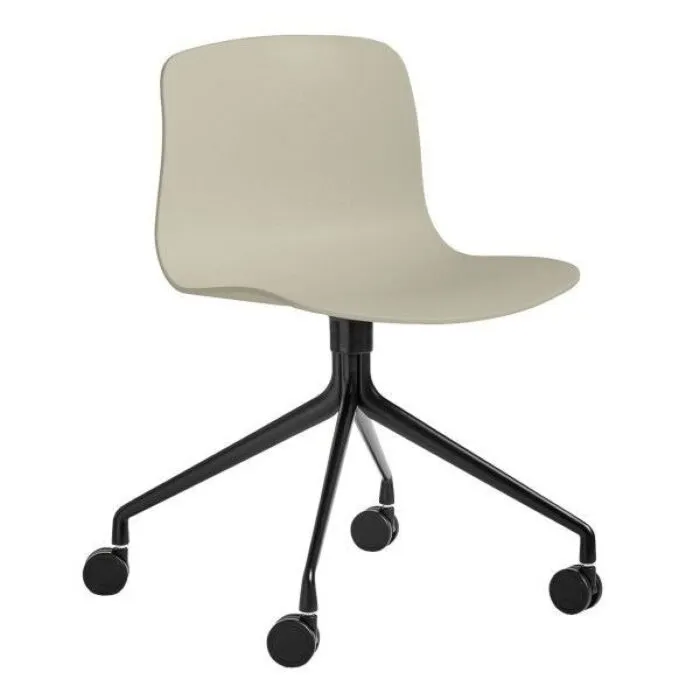 Koopje HAY About a Chair AAC14 zwart onderstel stoel-Pastel Green