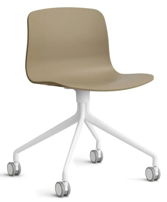 Gereduceerde Prijs HAY About a Chair AAC14 wit onderstel stoel- Clay