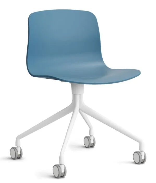 HAY About a Chair AAC14 wit onderstel stoel- Azure Blue Beste Prijs