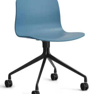 Seizoensaanbieding HAY About a Chair AAC14 zwart onderstel stoel- Azure Blue