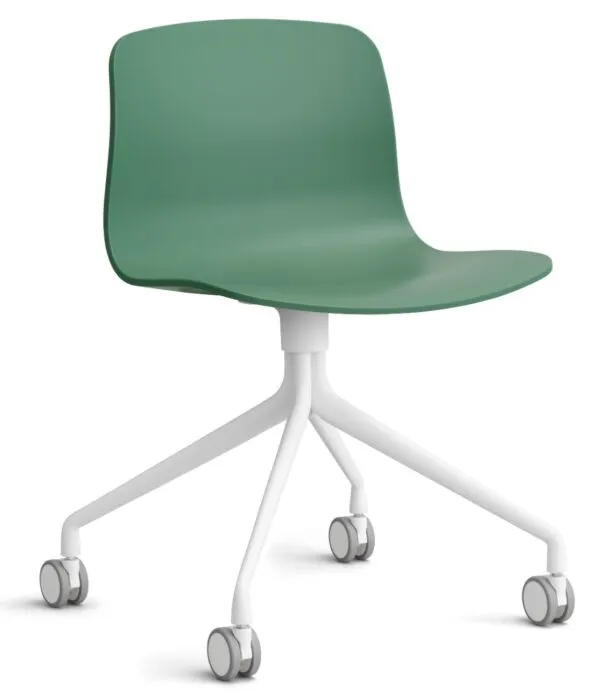 HAY About a Chair AAC14 wit onderstel stoel-Teal Green Snelle Levering