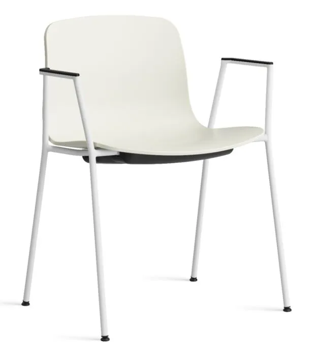 HAY About a Chair AAC18 wit onderstel stoel-Melange Cream Populair