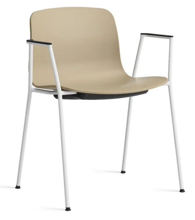 Rechtstreeks Van De Fabrikant HAY About a Chair AAC18 wit onderstel stoel- Clay