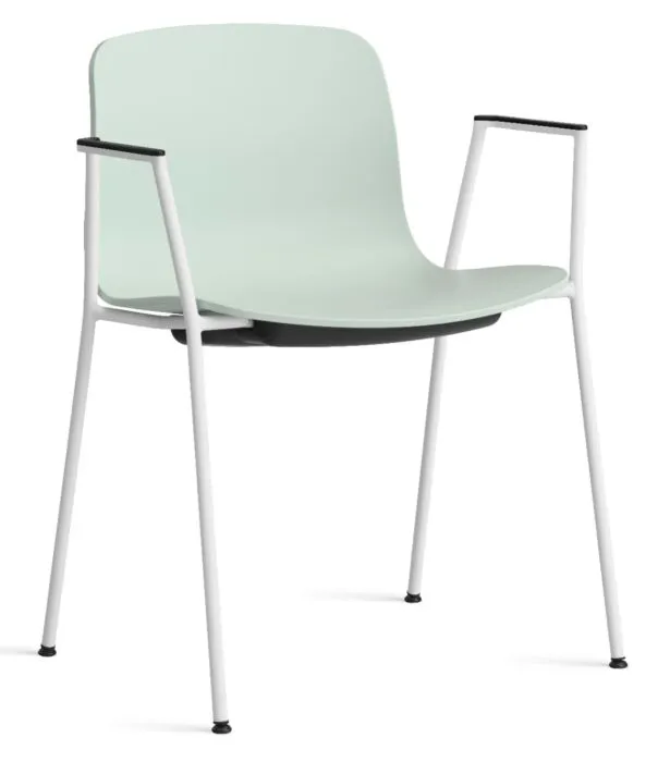 HAY About a Chair AAC18 wit onderstel stoel-Dusty Mint Weekendaanbieding