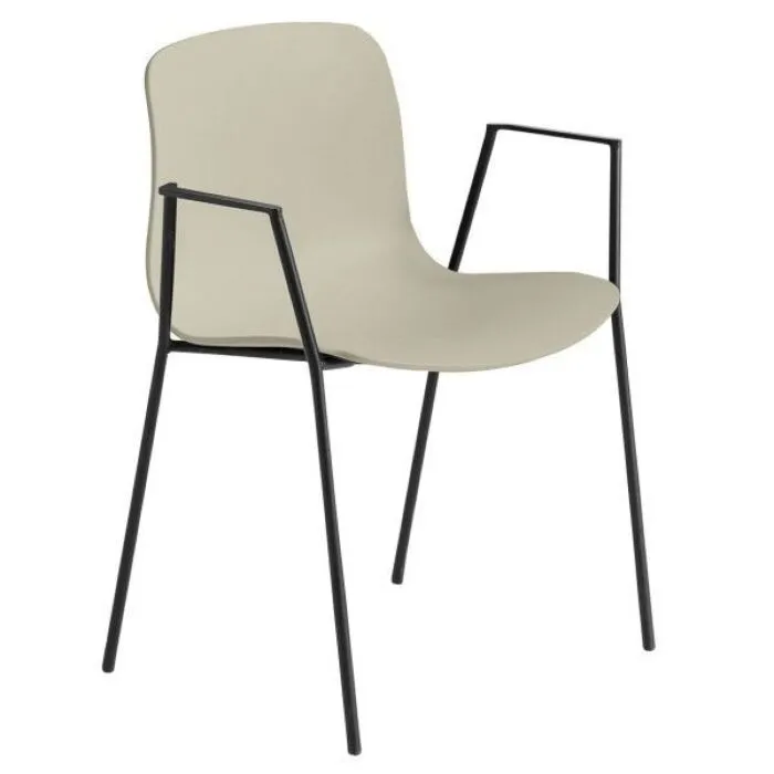 Veilige Betaling HAY About a Chair AAC18 zwart onderstel stoel-Pastel Green