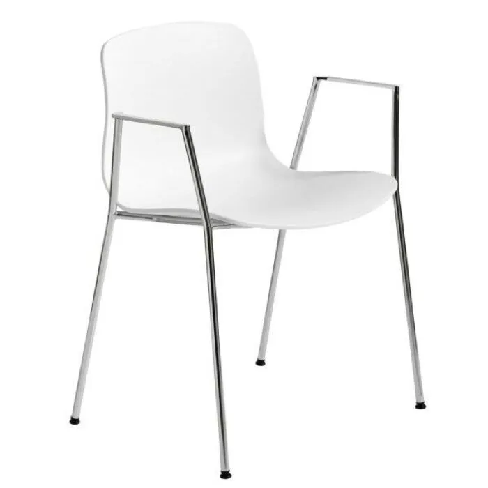 Meest Verkocht HAY About a Chair AAC18 chroom onderstel stoel-Wit