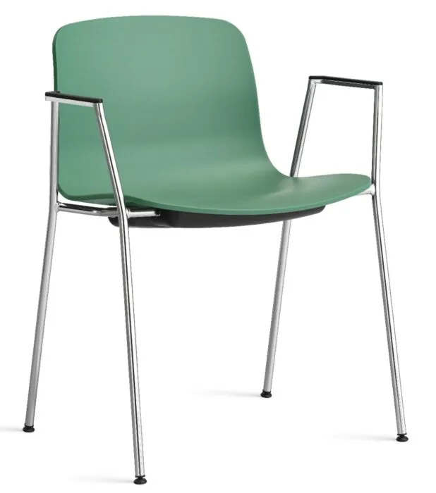 HAY About a Chair AAC18 chroom onderstel stoel- Teal Green Lage Kosten