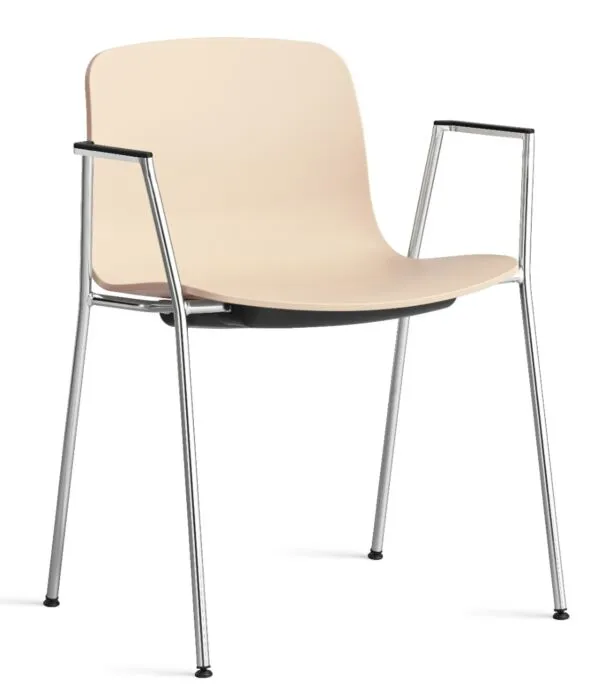 Koop Online HAY About a Chair AAC18 chroom onderstel stoel- Pale Peach