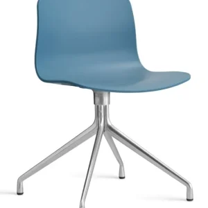 Populair HAY About a Chair AAC10 aluminium onderstel stoel- Azure Blue