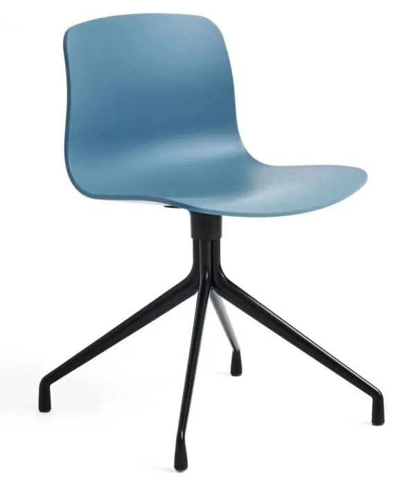 HAY About a Chair AAC10 zwart onderstel stoel- Azure Blue Laatste Versie