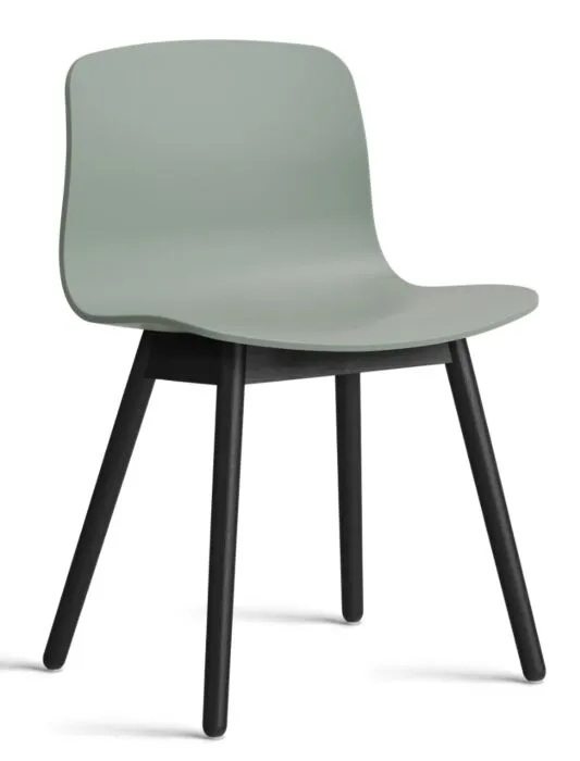 HAY About a Chair AAC12 zwart onderstel stoel- Fall Green Beperkt Aanbod