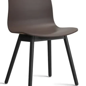 HAY About a Chair AAC12 zwart onderstel stoel- Raisin Populair