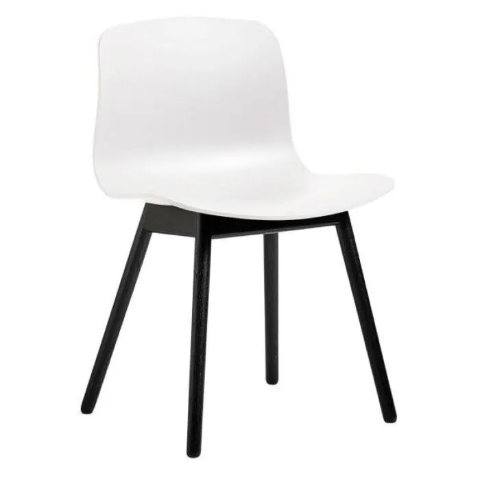 HAY About a Chair AAC12 zwart onderstel stoel-Wit Express Levering