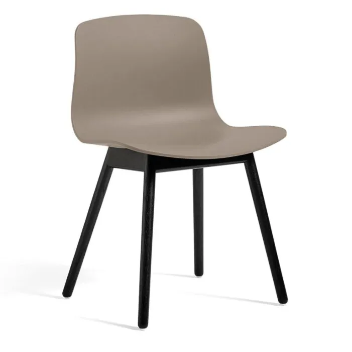 HAY About a Chair AAC12 zwart onderstel stoel-Khaki Exclusieve Aanbieding