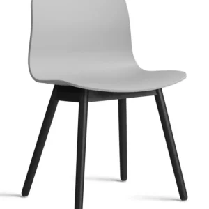 Koopje HAY About a Chair AAC12 zwart onderstel stoel- Concrete Grey