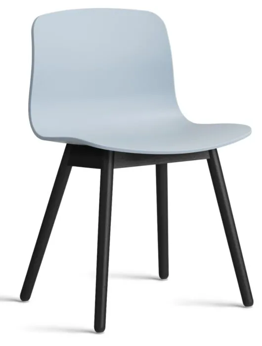 HAY About a Chair AAC12 zwart onderstel stoel- Slate Blue Korting
