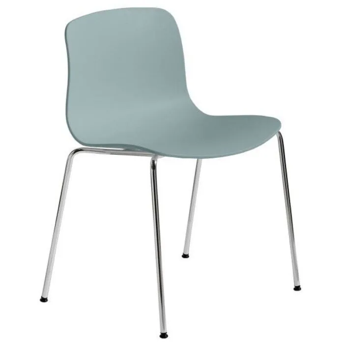 Finale Uitverkoop HAY About a Chair AAC16 chroom onderstel stoel- Dusty Blue