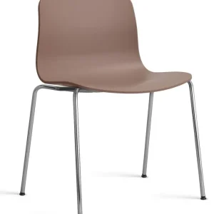 HAY About a Chair AAC16 chroom onderstel stoel- Soft Brick Hoge Kwaliteit